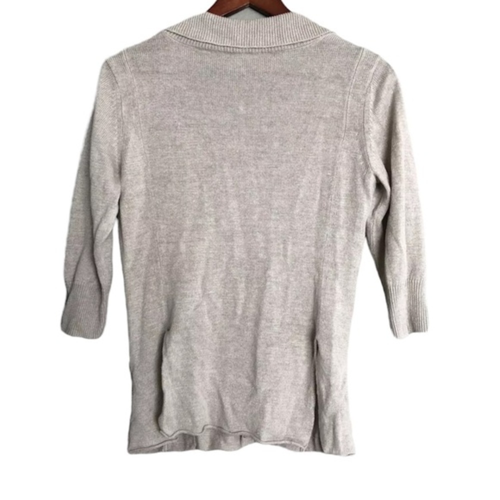 Eileen Fisher Small Brown Linen Cardigan EUC - Picture 3 of 3